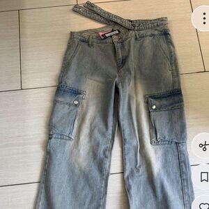 New with tags prettylittlethings jeans size 8